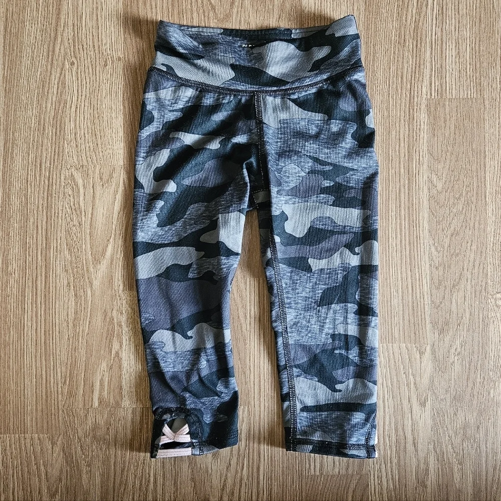 Old Navy Kids Camouflage Leggings - Gray and Black